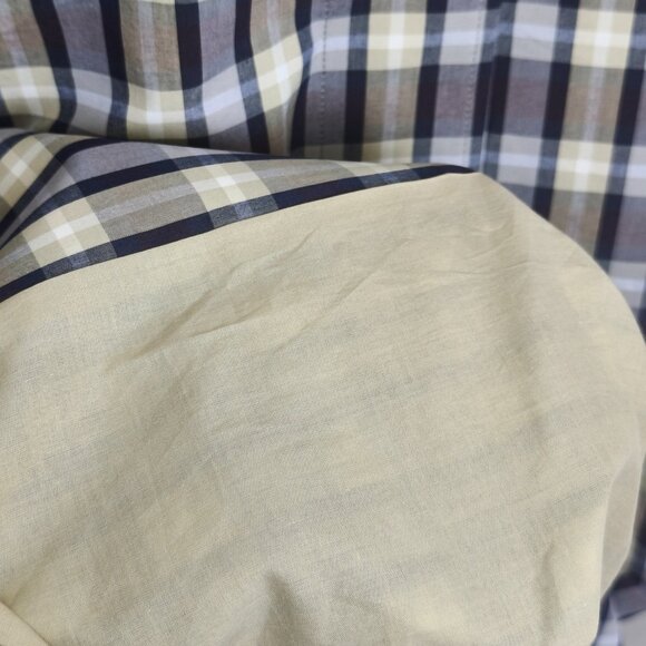 THE ROW Tavishina Checked Silk And Cotton-blend Poplin Coat In Neutrals - Picture 9 of 14